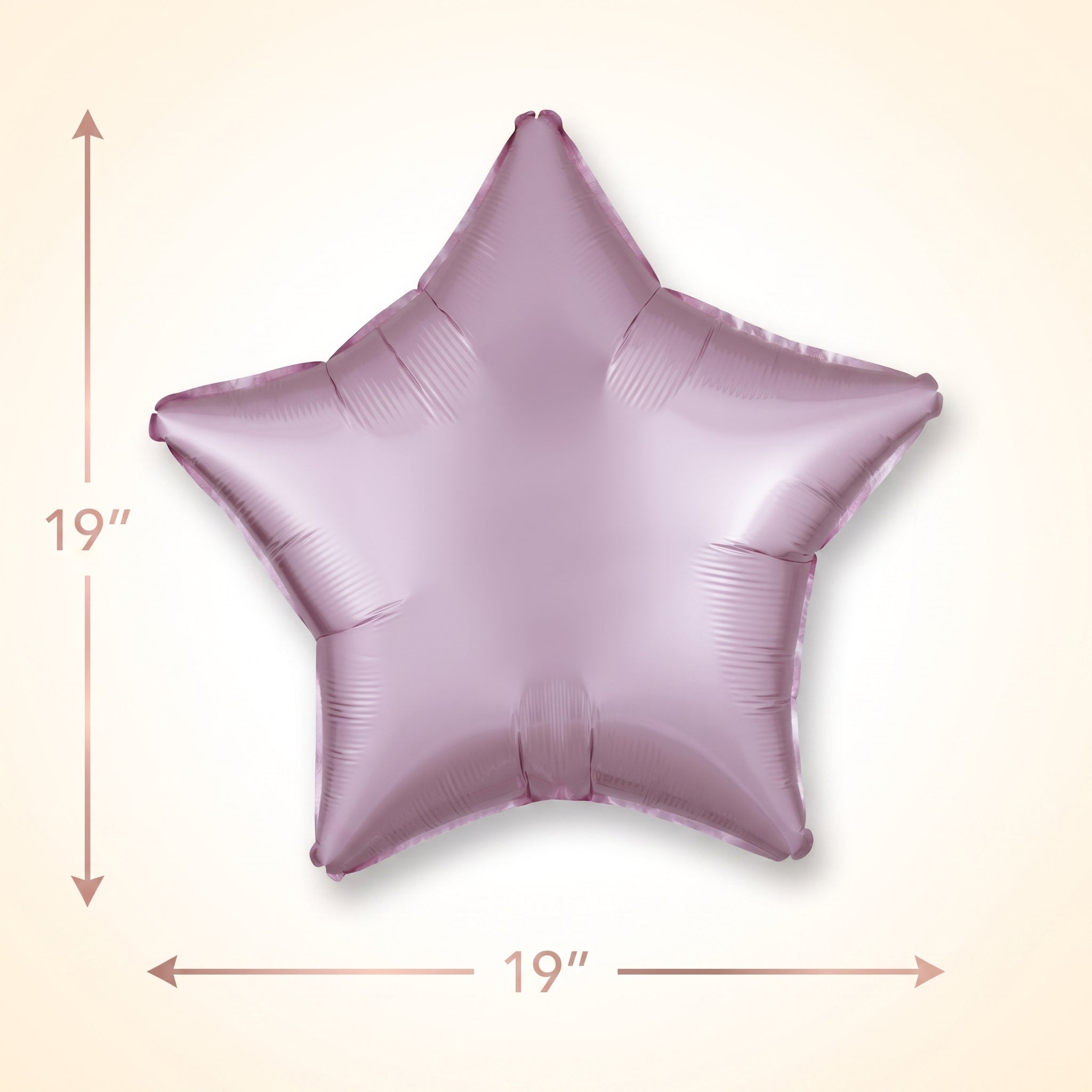 Blush Pink Satin Star Foil Balloon - 18 Inch