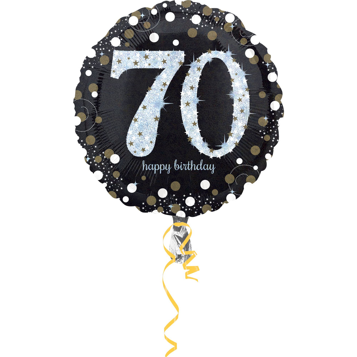 Sparkling 70th Birthday Foil Balloon
