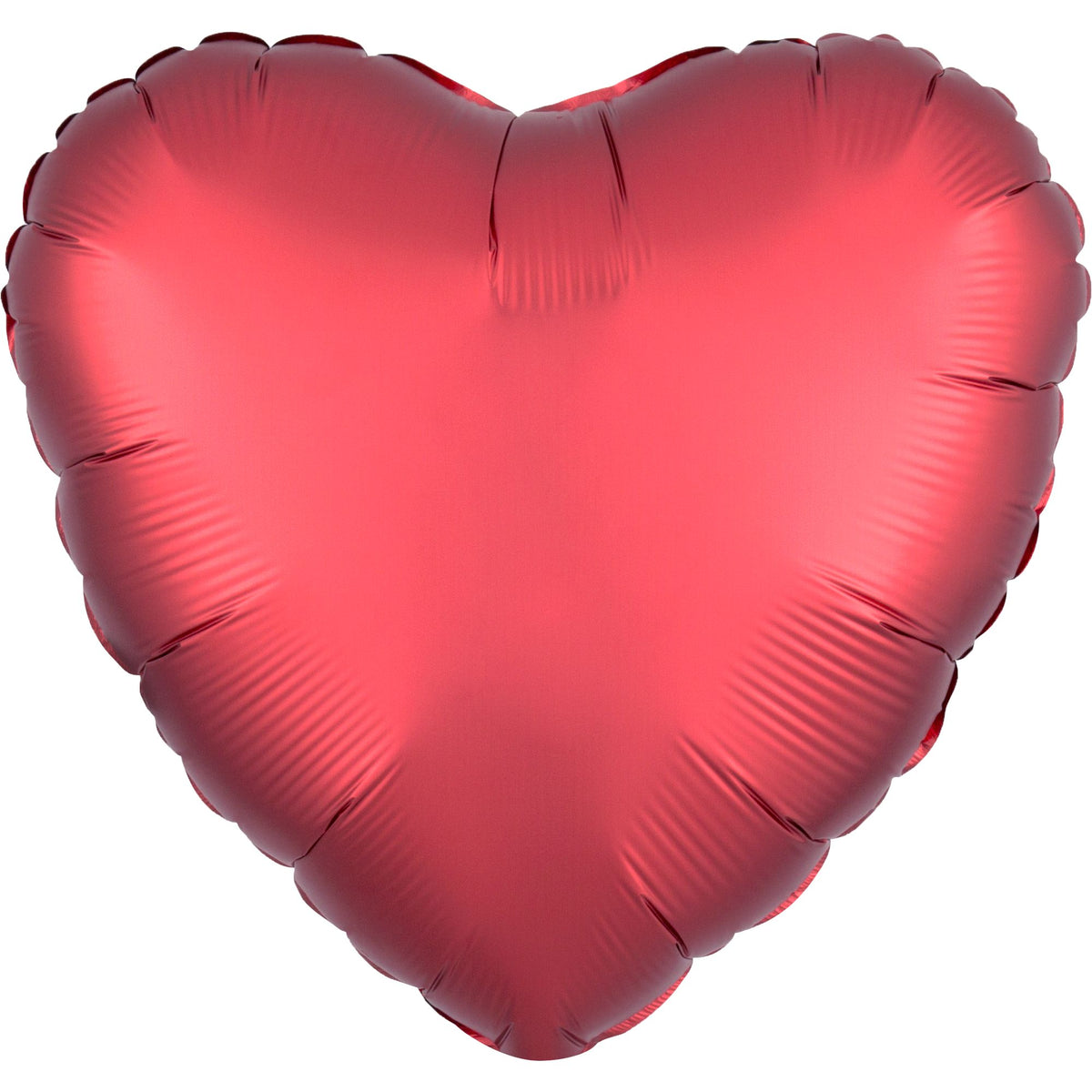 Satin Sangria Heart Foil Balloon - 18-Inch