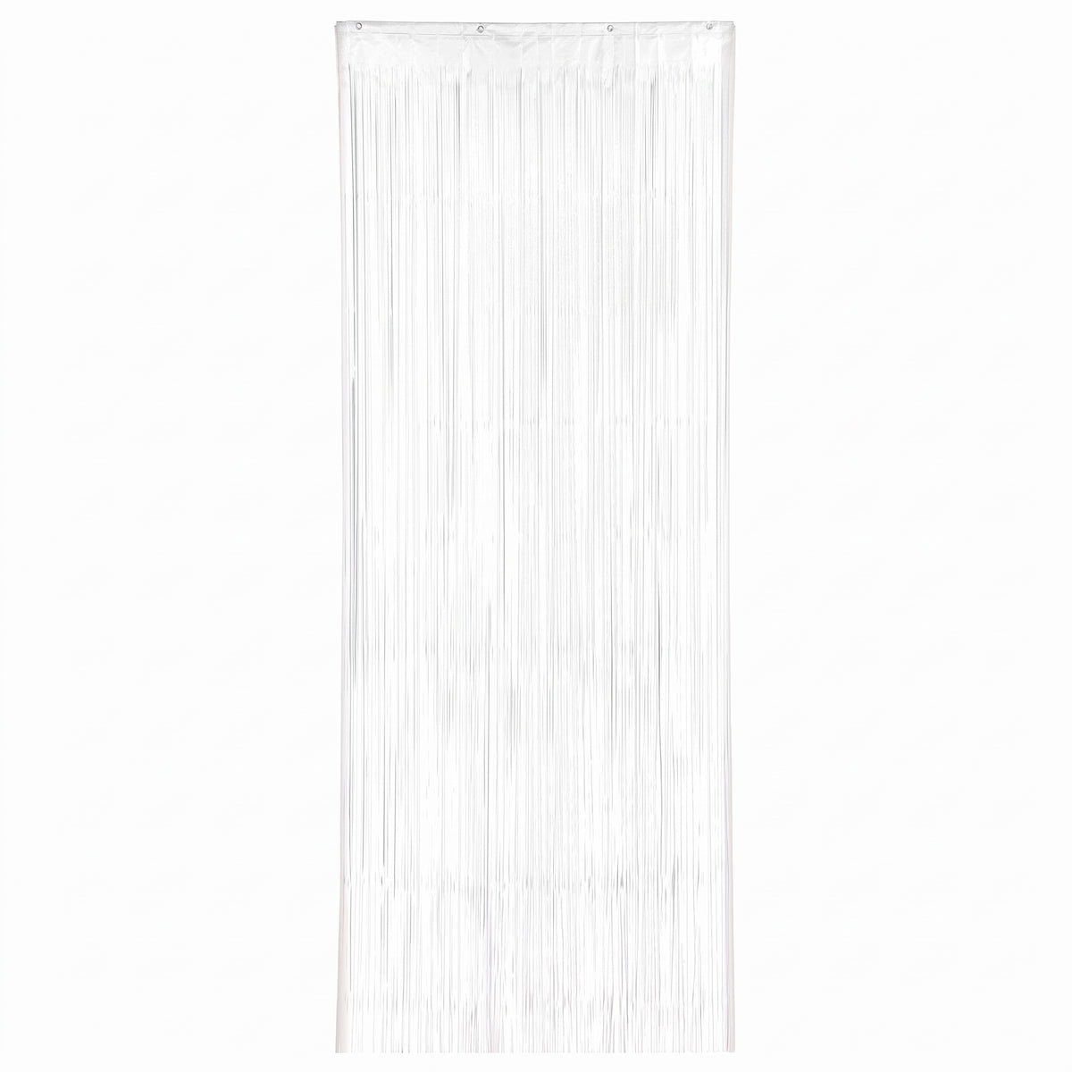 White Metallic Door Curtain - 3' x 8'