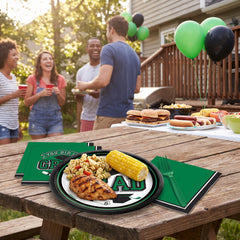 "You Did It Grad" Green Round Paper Plates, 6.75-Inch, 20 Pack
