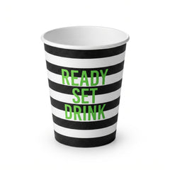 Ready Set Drink 12 oz Football Paper Cups