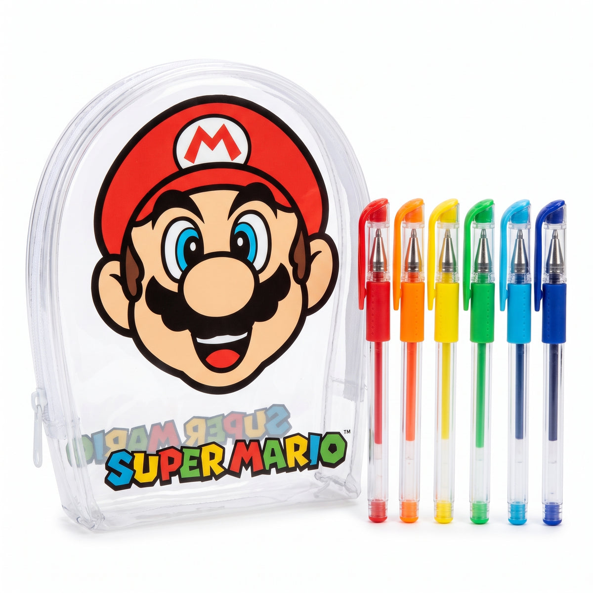 Super Mario Gel Pens Set in Character Pouch