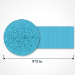 Vibrant Caribbean Blue Crepe Streamer - 81 Feet