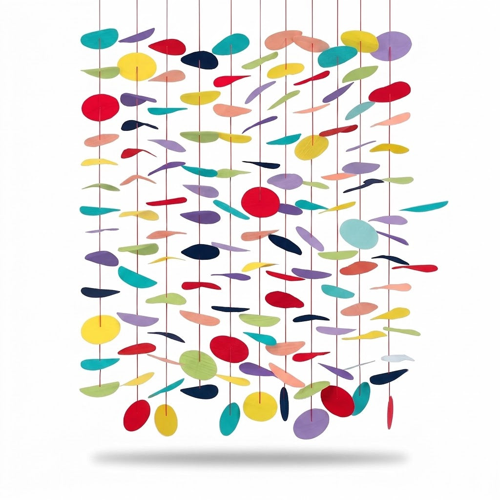 Rainbow Tissue Circle Backdrop Decoration