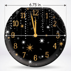 Midnight Hour New Year's Eve Paper Plates - 6.75"