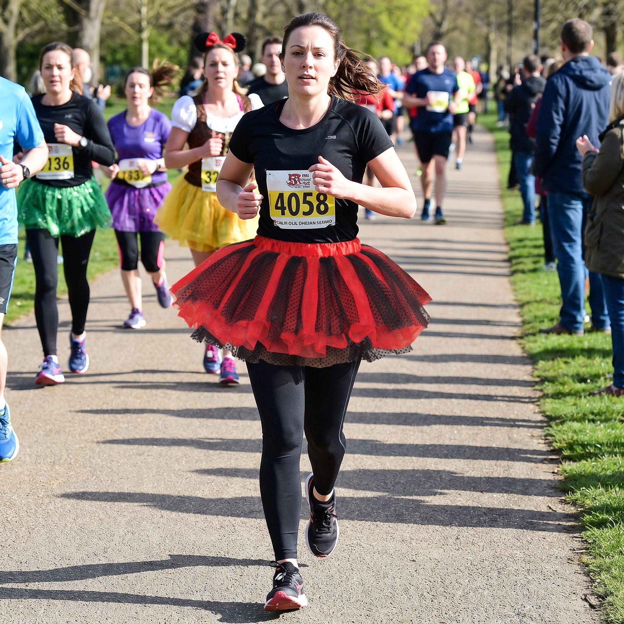 Red & Black Halloween Tutu Skirt