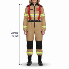 Women's Fiery Firefighter Halloween Costume - Adult L (10-12)