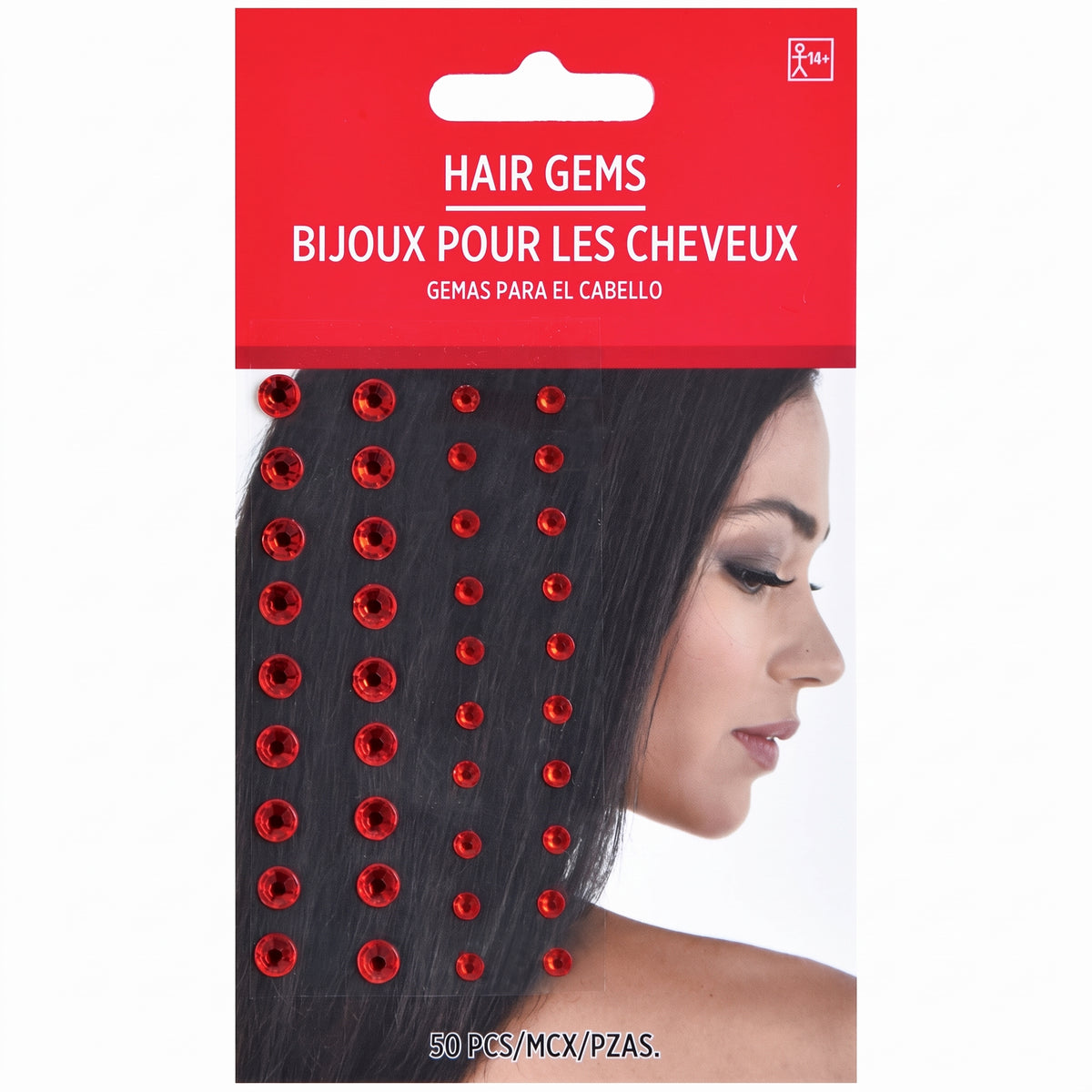 Red Hair Gems Set - 50 Piece Set