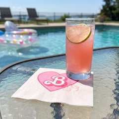 Vintage Barbie Beach Vibes Beverage Napkins - 5 In. X 5 In.