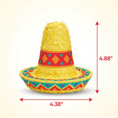 Mini Sombrero Piñata Decoration for Festive Fiesta Fun