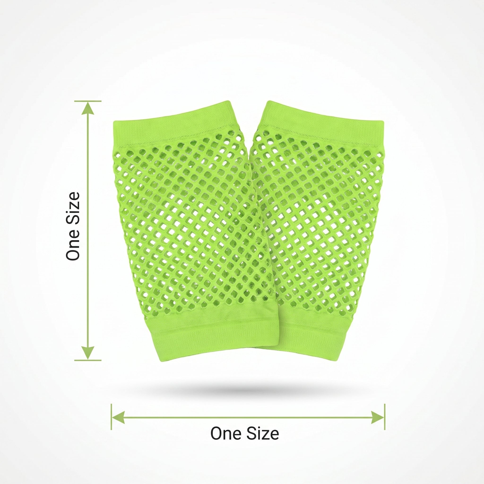 Black Short Fingerless Fishnet Gloves - Costume Accessory