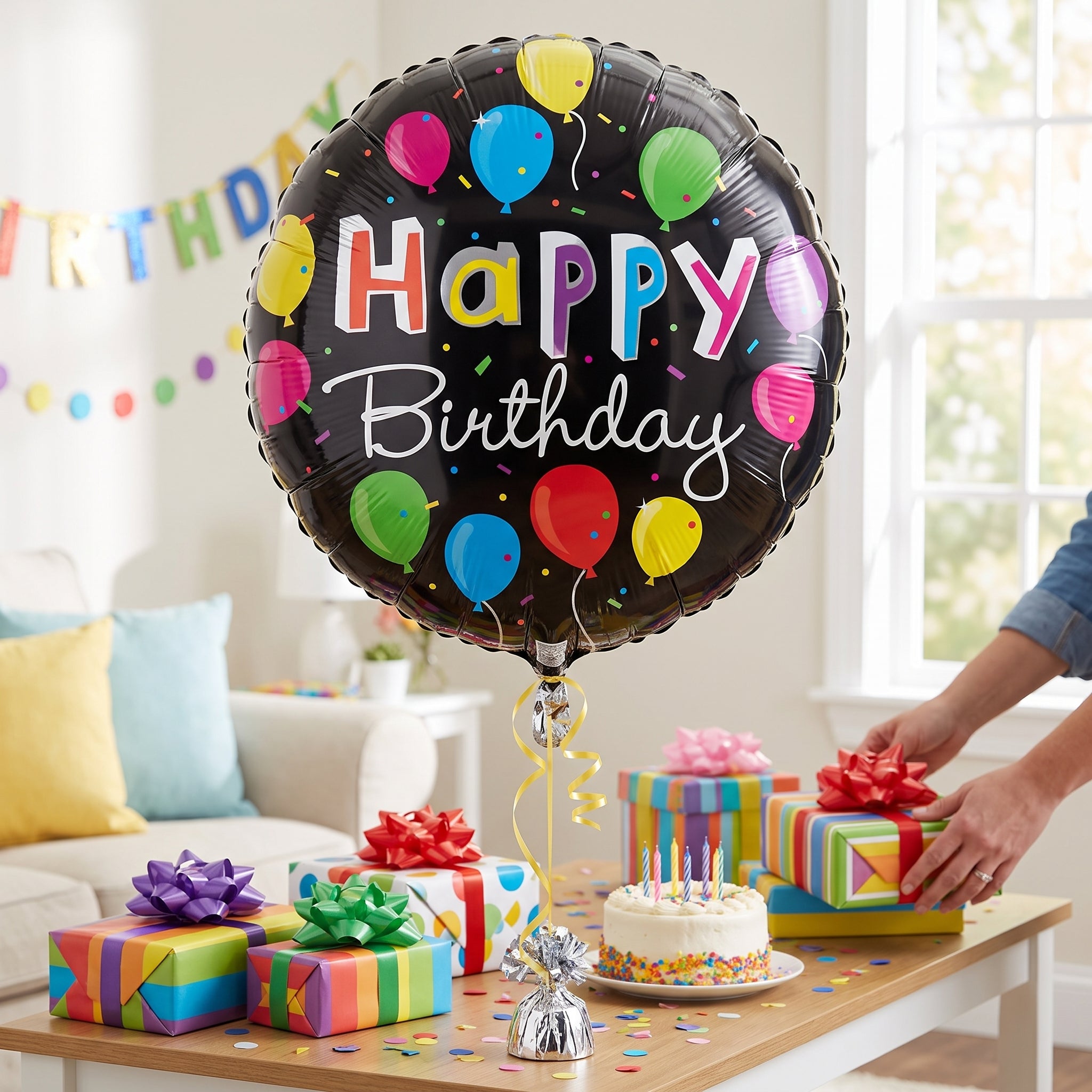 Bright Birthday Balloons 18" Foil Balloon