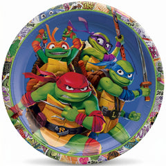 Teenage Mutant Ninja Turtles 9-Inch Round Paper Plates - 8 Pack