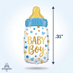 Baby Boy Bottle Shape Foil Balloon