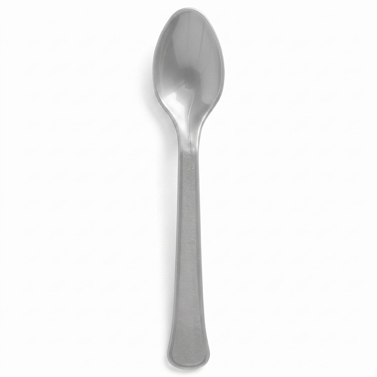Silver Heavy-Duty Plastic Spoons, 50-Count - 7.5 in.
