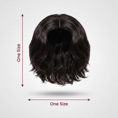 Men's Wavy Dark Hair Wig - Halloween Costume Accessory