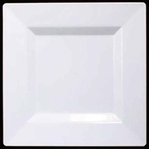 10.75 In. White Square Plates 40 Count