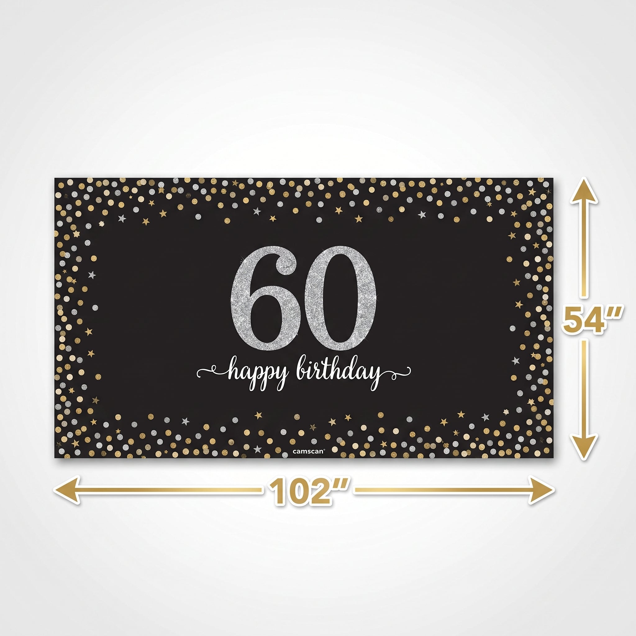 Sparkling Celebration Plastic Birthday Table Cover