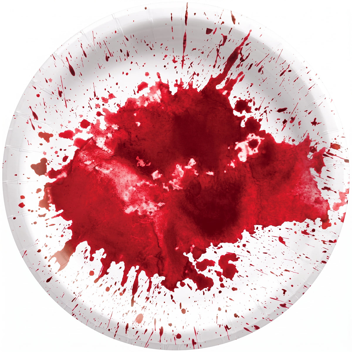 Get Axed Halloween Blood Spatter 6.75" Round Plates