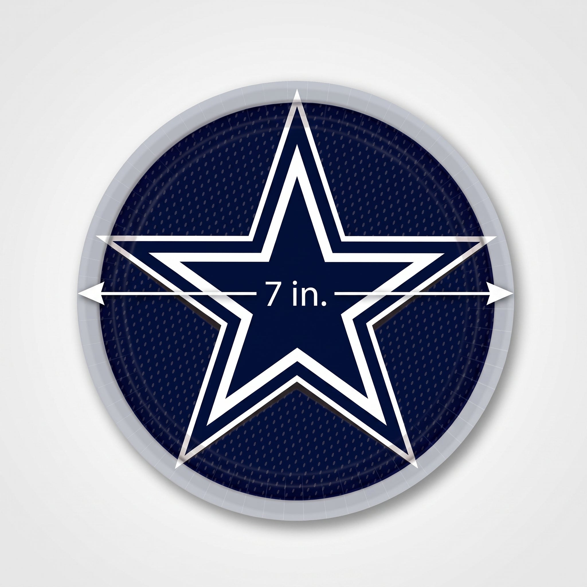 Dallas Cowboys 7" Round Paper Plates