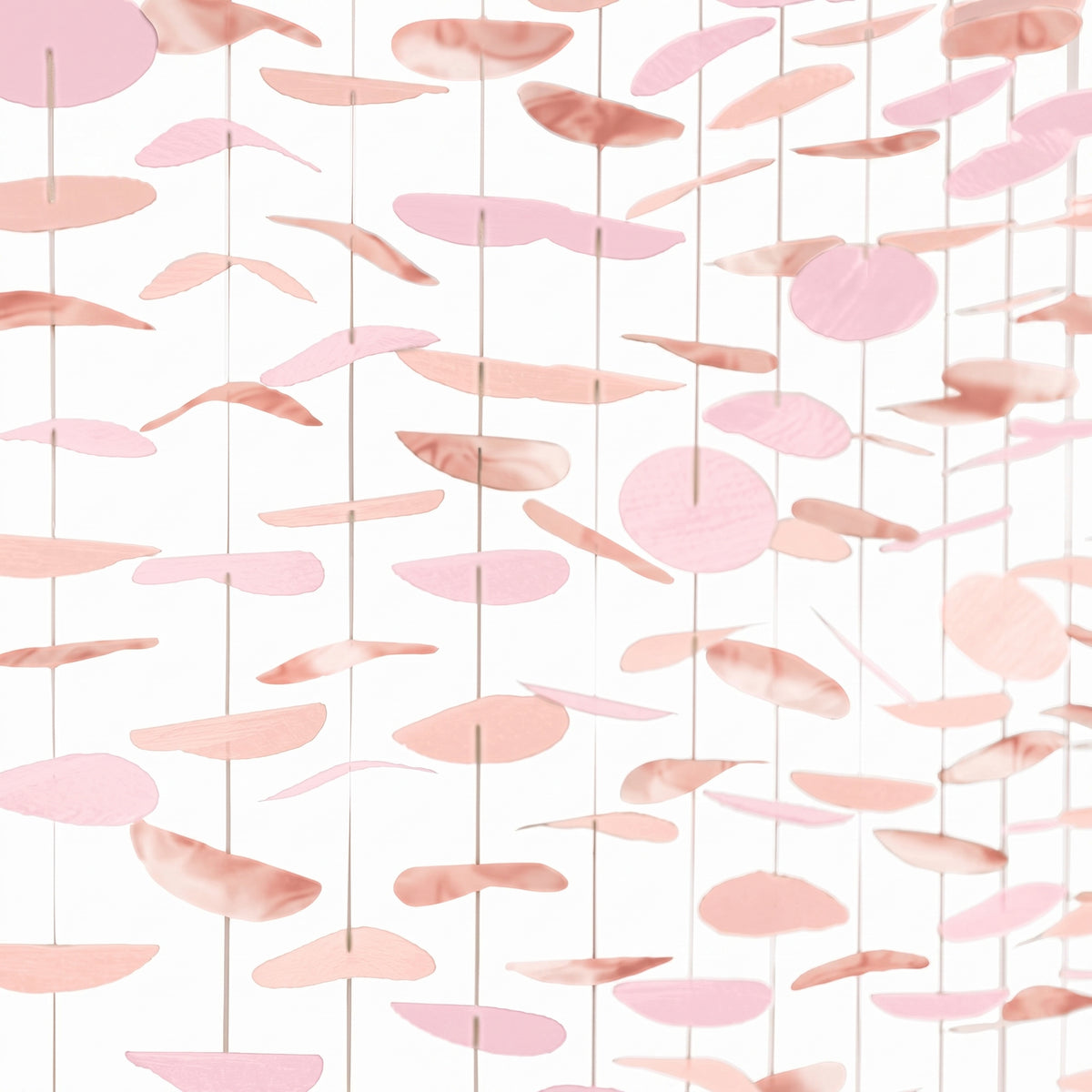 Rose Gold Circle String Backdrop Decoration