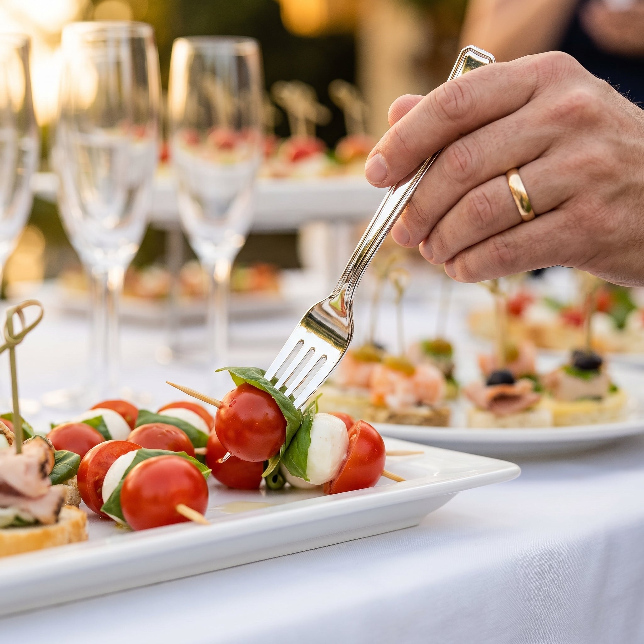 Elegant Silver Mini Appetizer Forks - 4 In. | 30 Count