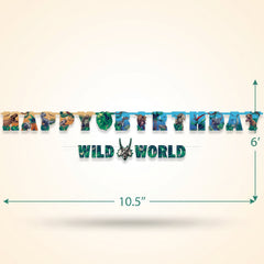 Jurassic World "Happy Birthday" Dinosaur Theme Letter Banner Kit