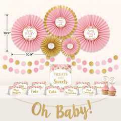 Floral Baby Shower Candy Buffet Decorating Kit, 23-Piece