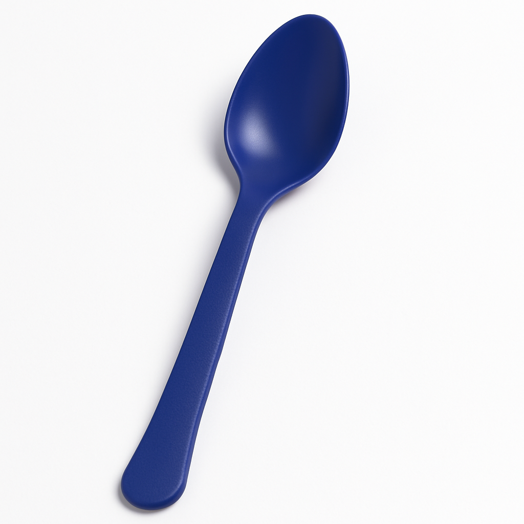 True Navy Heavyweight Plastic Spoons