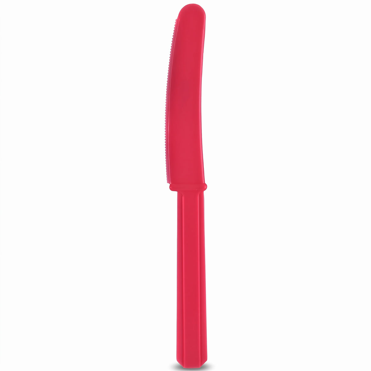 Vibrant Red Plastic Knives - Economy Pack - 7.5 in.