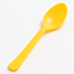 Sunny Yellow Plastic Spoon