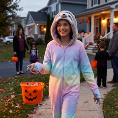 Pastel Sloth Zipster Costume for Girls - Halloween Edition - Child XL (14-16)