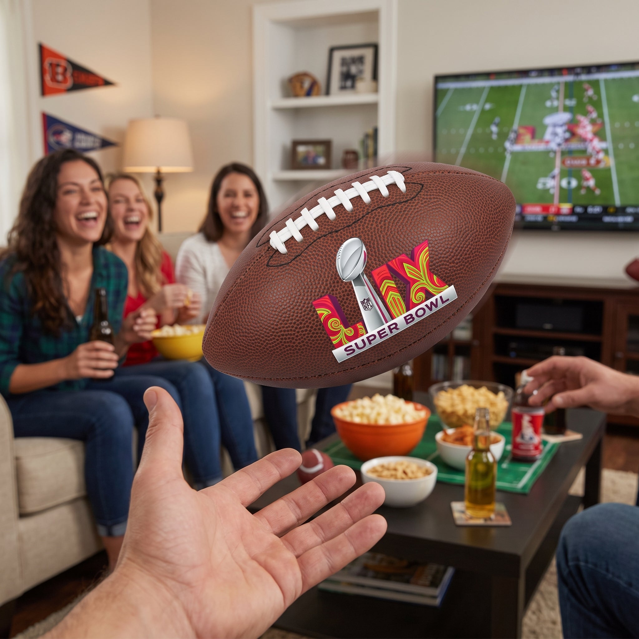 Super Bowl Plush Football Favor