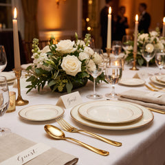 Elegant Gold Spoon and Fork Set