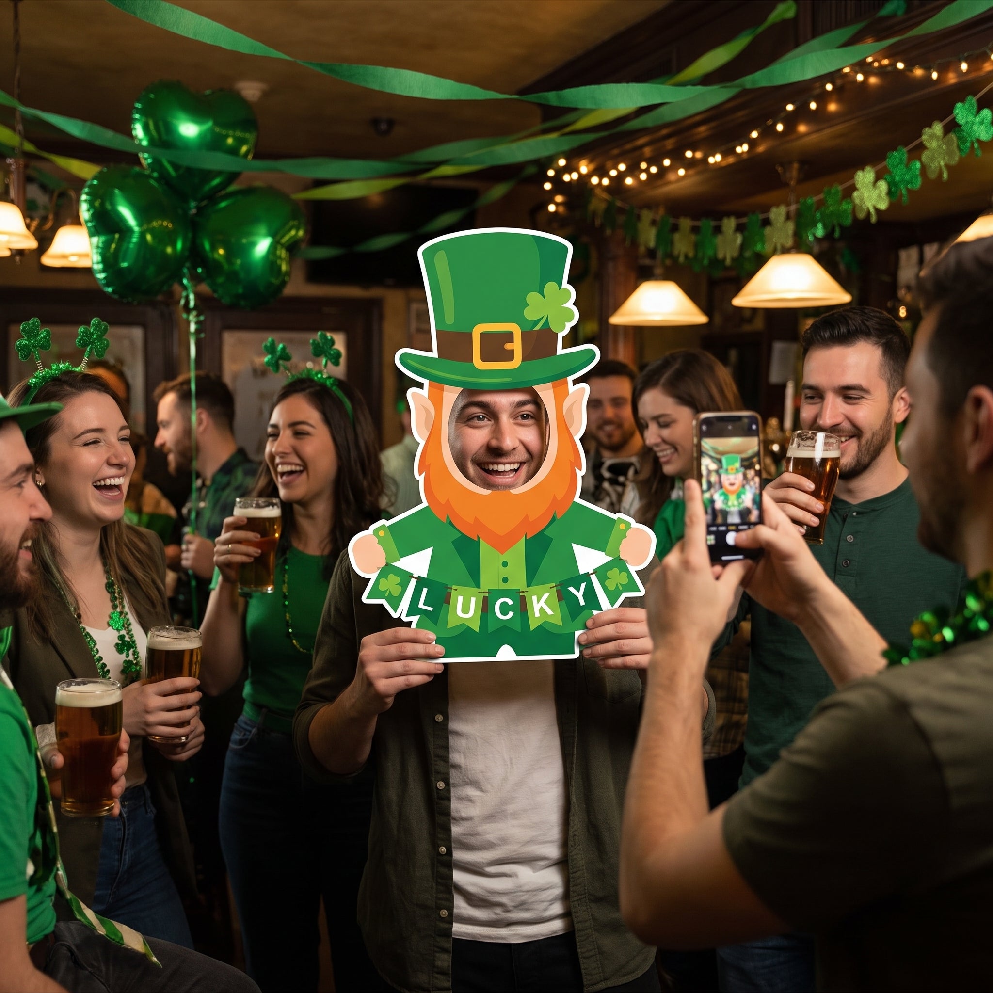 Lucky Leprechaun Photo Prop for St. Patrick's Day