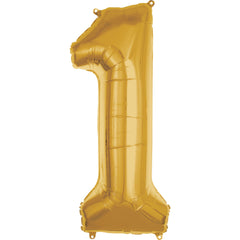 50-Inch Gold Number 1 Foil Balloon