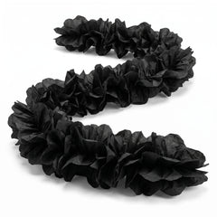 Jet Black Tissue Paper Garland
