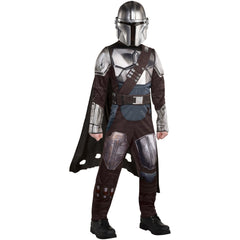 Kids' Mandalorian Halloween Costume with Mask and Cape - Child M (8-10)