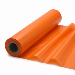 Vibrant Orange Plastic Table Cover Roll - 40" x 100'