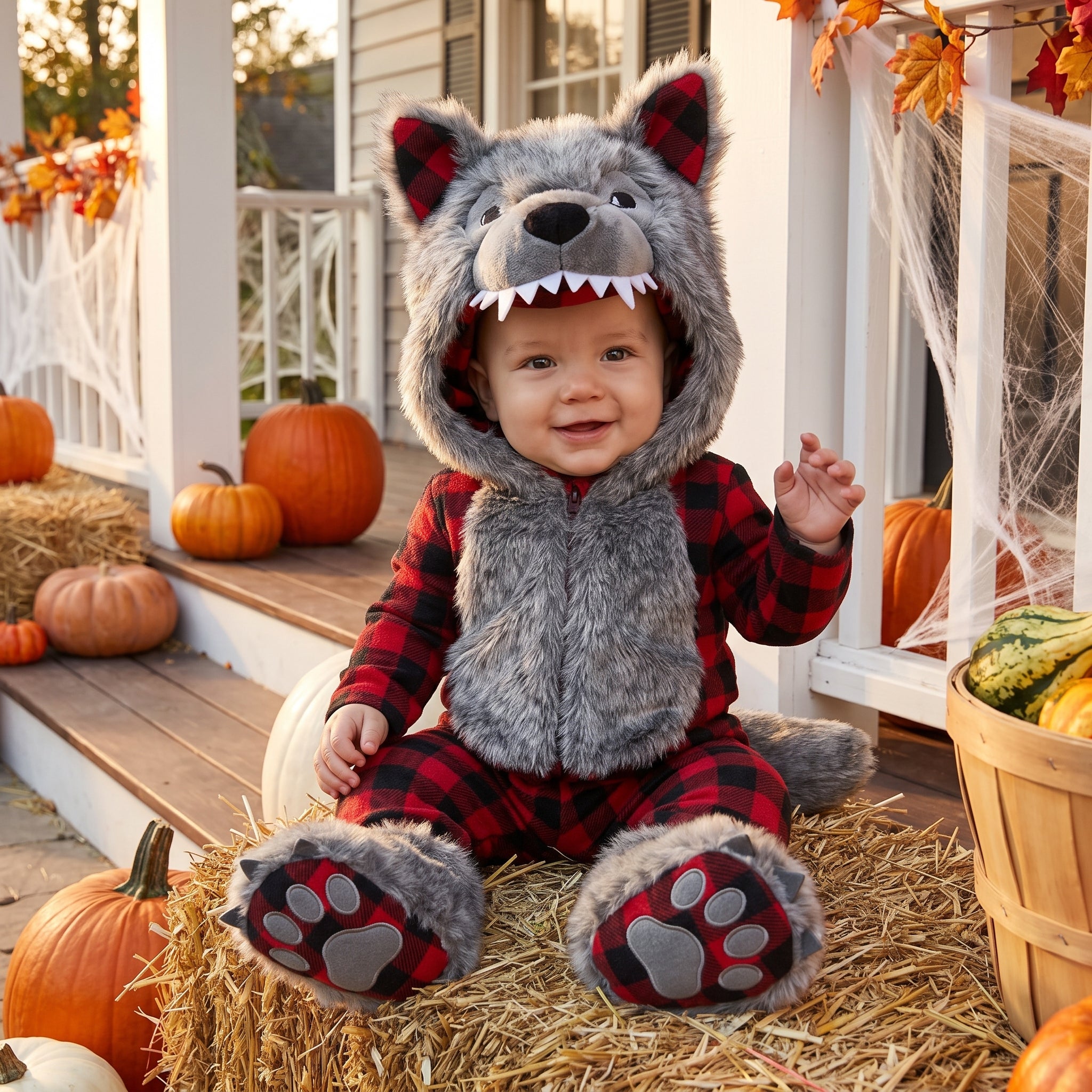 Adorable Baby Wolf Halloween Costume - Infant (3-6 Months)