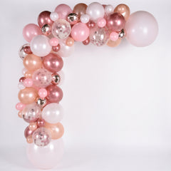 Rose Gold Balloon Garland Kit - Elegant Latex Balloons for Any Celebration