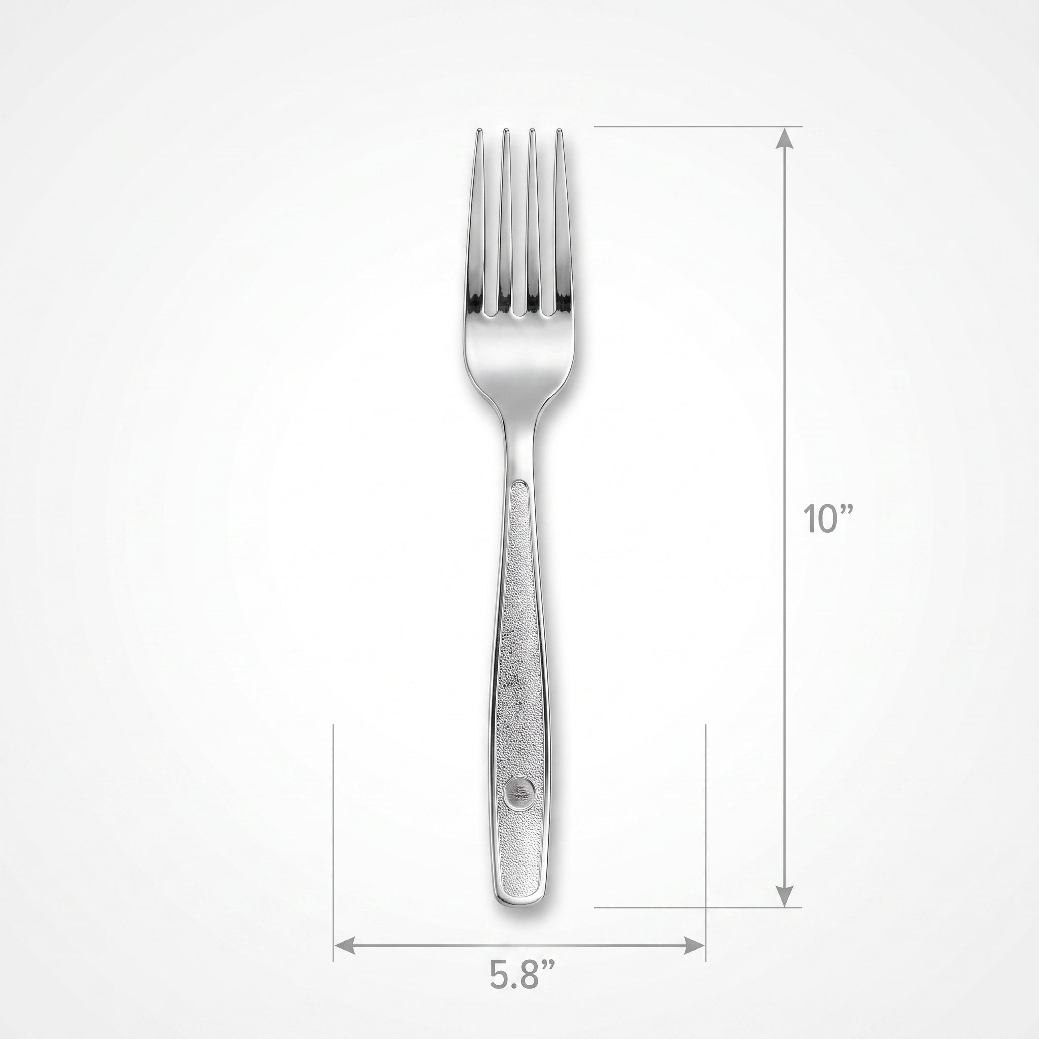 Heavyweight Silver Plastic Forks - 7.5 in.