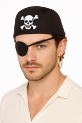 Pirate Earring and Eye Patch Accessory Set