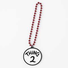 Dr. Seuss Thing 1 & Thing 2 Reversible Pendant Necklace