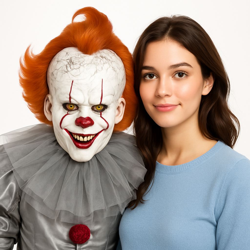 IT Chapter Two Pennywise Mask - Realistic Halloween Costume Accessory