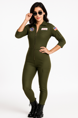 Top Gun Maverick Women's Flight Suit Costume - Plus Size