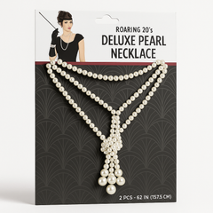 Roaring 20s Deluxe Pearl Necklace ‚Äì 62" Flapper Costume Accessory