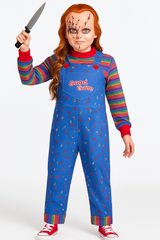 Men's Chucky Costume with Mask - Horror Doll Halloween Outfit