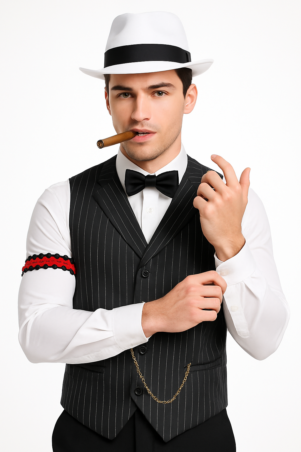 Roaring 20s Gangster Vest - Adult S